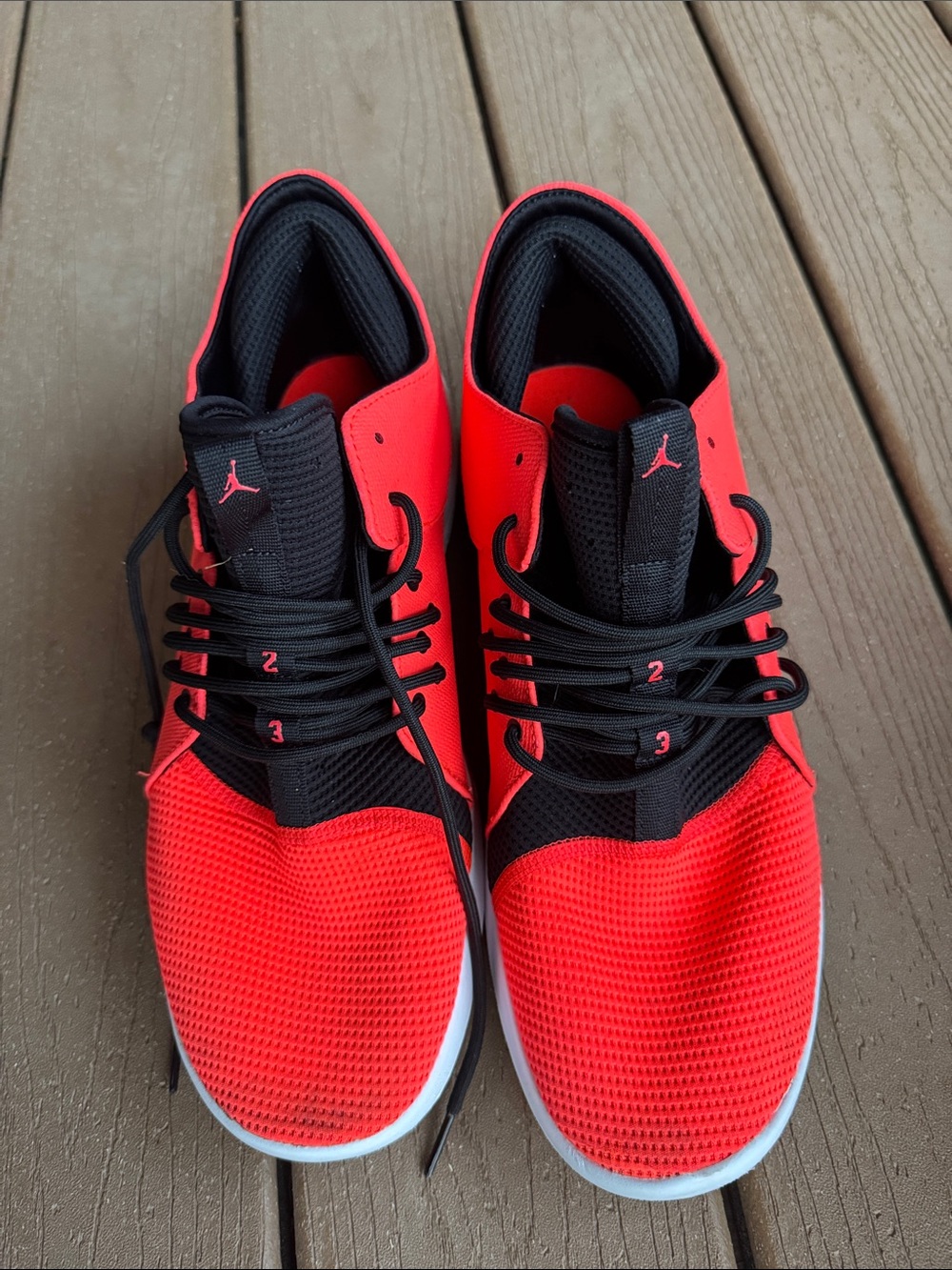 Jordan Men's Red and Black Lightweight Sneakers